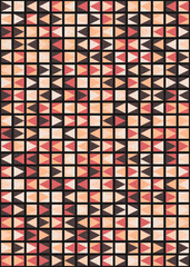 Abstract Geometric Pattern generative computational art illustration