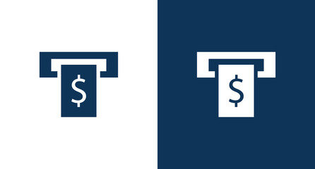 Cash machine icon for web and mobile