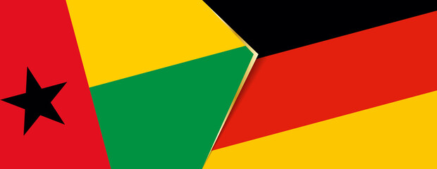 Guinea-Bissau and Germany flags, two vector flags.