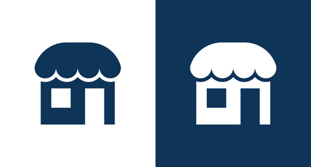 Shop building icon illustration isolated vector sign symbol