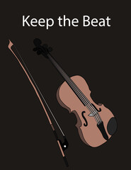 Fototapeta premium violin and bow