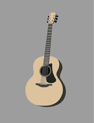 acoustic guitar vector