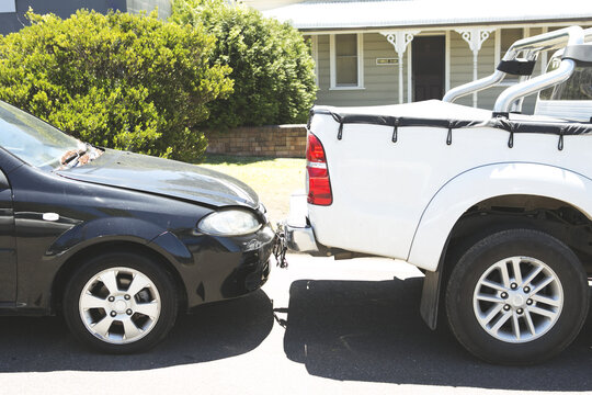 Collision of two cars