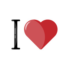 I love vector. I love icon logo
