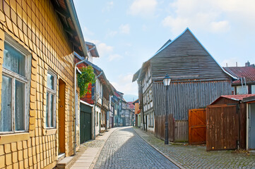 The Kochstrasse street, Wernigerode, Germany