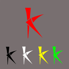 Font Of Letter K, Fit For Your Icon Or Design If You Use Letter K