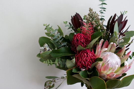 Close up of native floral arrangement indoors