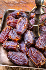 Dried sweet sugar free dates medjoul fruits from Israel