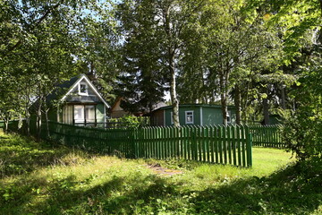 Holzhäuser an der Ostsee, Baltic Sea, at Lahemaa Nationalpark, Estland