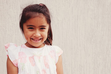 Happy multicultural young girl
