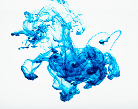 Studio shot of clear blue water