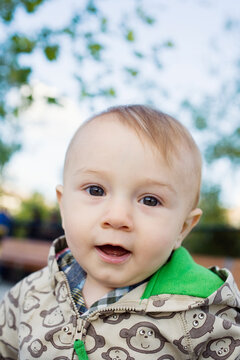 Portrait of baby boy (0-1 years)