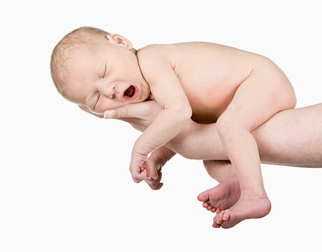 Studio portrait of newborn (0-1 months)