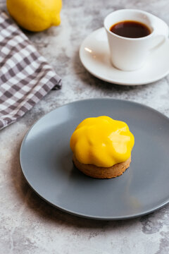 A variety of sweet homemade desserts on a light marble backgroun