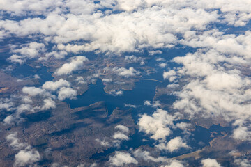 Fototapeta premium Earth view from the Sky