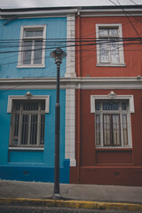 Fototapeta na wymiar old houses in the city