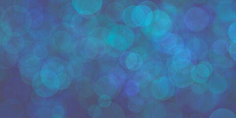 Banner sfondo azzurro blu con bokeh 