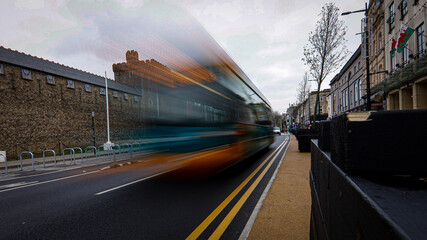 Cardiff Bus by the Castle