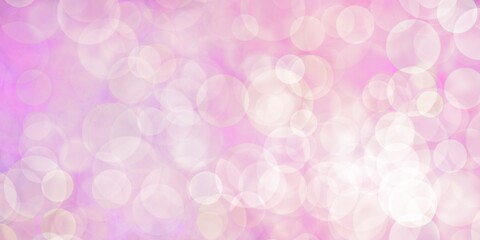 Banner rosa con bokeh