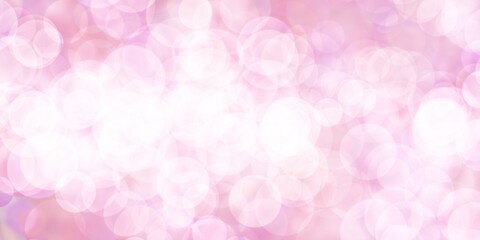 Sfondo banner rosa con bokeh