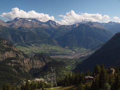 Overlooking Blatten, Brig And The Simplon Road