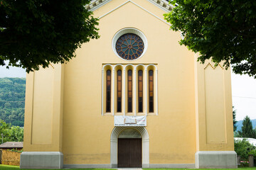 Main Church Of The Valdensians In Torre Pellice, Piedmont