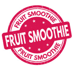 Fruit smoothie sign or stamp