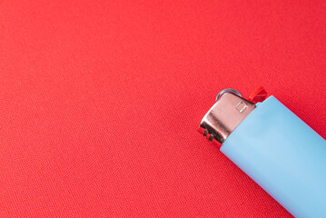 Lighter on the red background - Macro detail