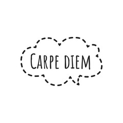 ''Carpe diem'' Lettering