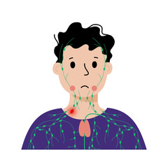 Lymphoma cancer concept