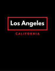 Fototapeta na wymiar Los Angeles California Text