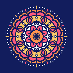 Colorful mandala background