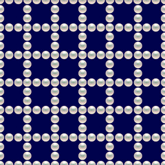 White pearls background. Seamless pattern. Textile, print pattern. 3D vector illustration.