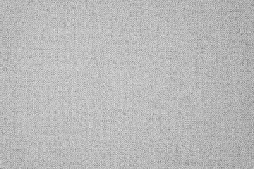 Fototapeta na wymiar Grey linen fabric textured background, Natural cotton sackcloth for tablecloth surface detail textile backdrop