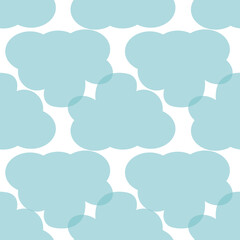 Cute colorful clouds seamless pattern background graphic. Creative kids style texture for fabric, wrapping, 
textile, wallpaper, apparel. Surface pattern design.