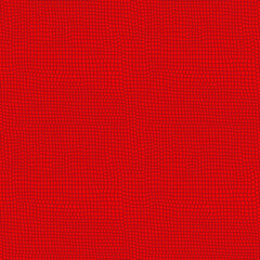Red chaotic mosaic texture. Leather background with red geometric design. Vector mosaic background. Red leather pattern. 