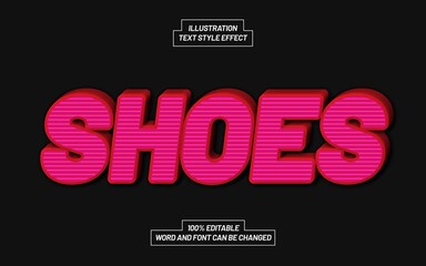 Template Text Effect Style For Different Use Header, Typeface, Title.