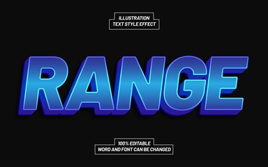 Template Text Effect Style For Different Use Header, Typeface, Title.