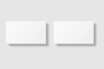 Realistic blank business card illustration for mockup