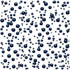 Blue beads background. Vector illustration. 