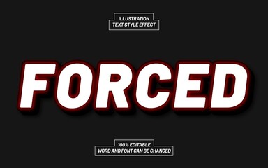 Obraz premium Template Text Effect Style For Different Use Header, Typeface, Title.