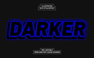 Template Text Effect Style For Different Use Header, Typeface, Title.