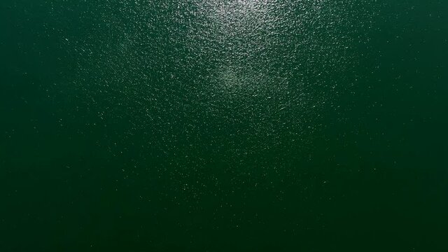 湖と橋の空撮