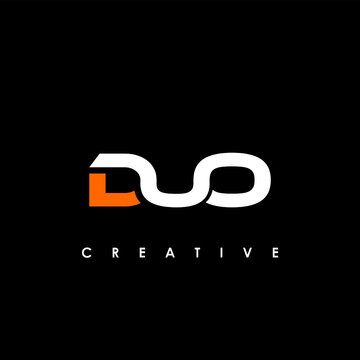 DUO Letter Initial Logo Design Template Vector Illustration
