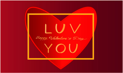 heart red pink background wallpaper and golden color frame banner vector decoration ornament font lettering calligraphy love happy valentine 14 fourteen february romantic together.This illustration