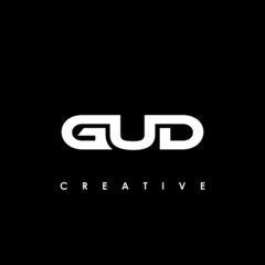 GUD Letter Initial Logo Design Template Vector Illustration
