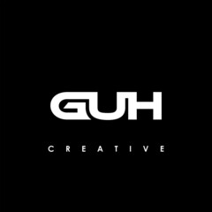 GUH Letter Initial Logo Design Template Vector Illustration