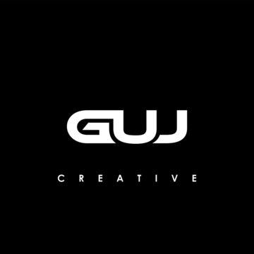 GUJ Letter Initial Logo Design Template Vector Illustration