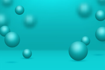 Abstract geometric background with 3d spheres