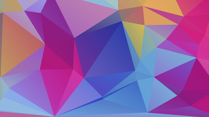 Abstract Color Polygon Background Design, Abstract Geometric Origami Style With Gradient. Presentation,Website, Backdrop, Cover,Banner,Pattern Template